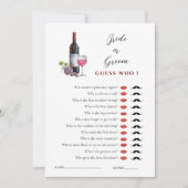 Wein Thema sagte er sagte, sie sagte Brautparty-Sp Einladung (Vorderseite)