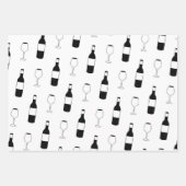 Wein Thema Umhüllungspapier - Wein Lover Geschenkp Geschenkpapier Set (Vorderseite 3)