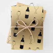 Wein Thema Umhüllungspapier - Wein Lover Geschenkp Geschenkpapier Set (Beispiel)
