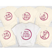 Wein-Themenehefrau Tri-Blend Shirt