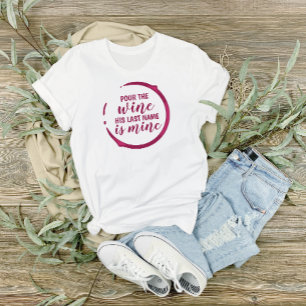 Wein-Themenehefrau Tri-Blend Shirt