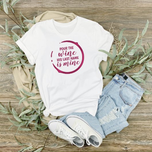 Wein-Themenehefrau Tri-Blend Shirt