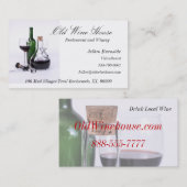 Wein-themenorientierte Visitenkarten Visitenkarte (Vorne/Hinten)