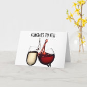 WEIN TOST, UM DU "ÜBER DEM HILL" ZU SEIN KARTE (Gelbe Blume)