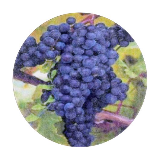 Wein-Traube-Alte Weltart Schneidebrett (Vorderseite)