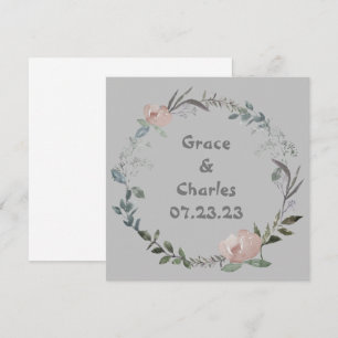 Wein Trauben Personalisierte Blumen Rot Weiß Einladung