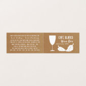 Wein & Trauben, Rustikaler Bar/Weinkeller, im Deta Visitenkarten (Außenseite Aufgefaltet)