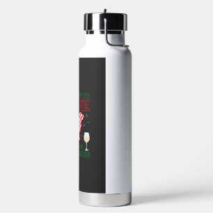 Wein trinken Golden Retriever zu Weihnachten umarm Trinkflasche
