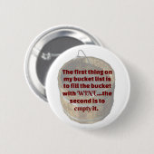 Wein trinken ist meine Eimerliste Button (Vorne & Hinten)