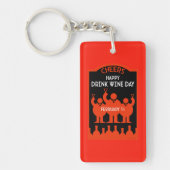 Wein trinken schlüsselanhänger (Vorderseite)