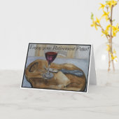 Wein-u. Käse-Brett-Ruhestands-Karte, schöne Kunst Karte (Gelbe Blume)