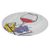Wein-u. Käse-dekoratives Glasschneiden-Brett Schneidebrett (Ecke)