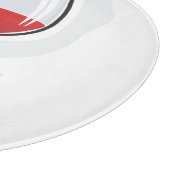 Wein-u. Käse-dekoratives Glasschneiden-Brett Schneidebrett (Ecke)