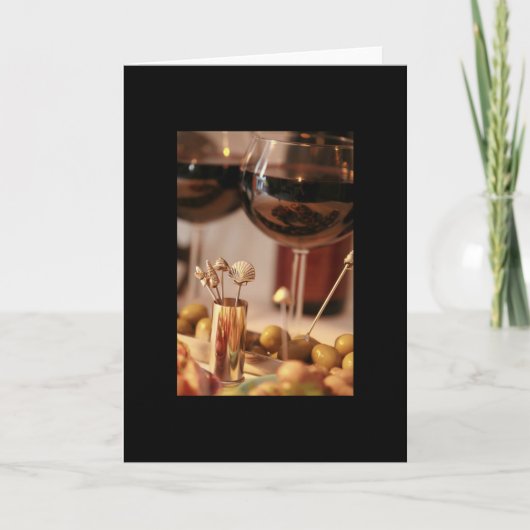 Wein-u. Käse-Party 2 - leere Karte (Vorderseite)