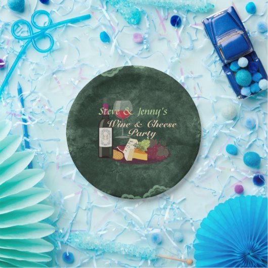 Wein-u. Käse-Party Pappteller (Party)