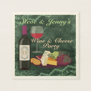 Wein-u. Käse-Party Serviette
