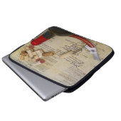 Wein-u. Konstitutions-Laptop-Hülse! Laptopschutzhülle (Vorne Knopf)