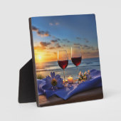 Wein und Beach Art Fotoplatte (Vorderseite)