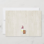 Wein und Bier & Holiday Cheer Weihnachten Party Einladung (Rückseite)