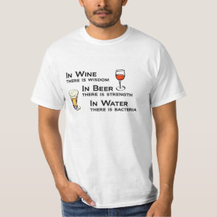 Wein-und Bier-Liebhaber-T - Shirt-Spaß T-Shirt