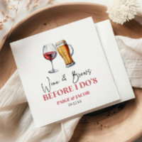 Wein und Biere Vor dem Ich Tuns Probedinner