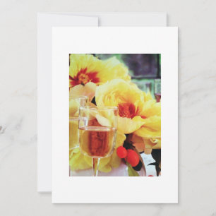 WEIN UND BLUME EINLADUNG