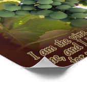 Wein und Branchen John 15:5 Poster Print (Ecke)