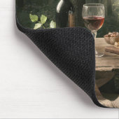 Wein und Brot im Sommer Mousepad (Ecke)