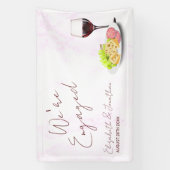 Wein- und Charcuterie-Engagement-Party Banner (Vertikal)