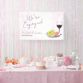 Wein- und Charcuterie-Engagement-Party Banner