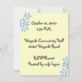 Wein und Cupcakes Einladung zum Geburtstag (Rückseite)