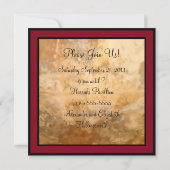 Wein-und Fondue-Party Einladung (Rückseite)