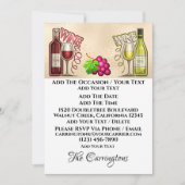 Wein und Freunde Einladung (Vorderseite)