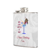 Wein und Glas von Mädchen Flachmann (Links)