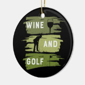 Wein und Golf Golf Golf Langlaufloipen Golfplatz G Keramik Ornament (Links)
