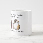 Wein und Guinea Schweine Tasse (Vorderseite)