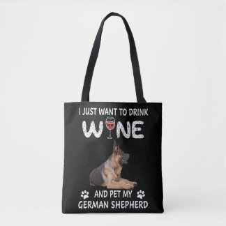 Wein und Haustiere meines deutschen Hirten Tasche