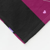 Wein-und Herz-Party-nahtloses Muster Fleecedecke (Ecke)