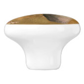 Wein und Kaffee behalten mich gehender Keramikknauf (Seitenansicht)