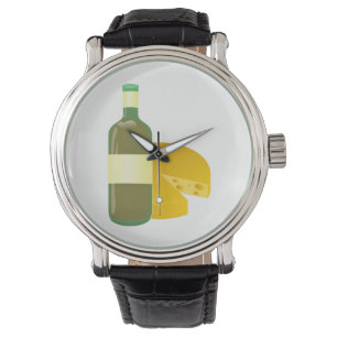 Wein und Käse Armbanduhr