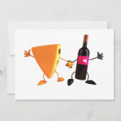 Wein-und Käse-Einladungen Einladung (Vorderseite)