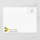 Wein und Käse Einladungspostkarte (Rückseite)