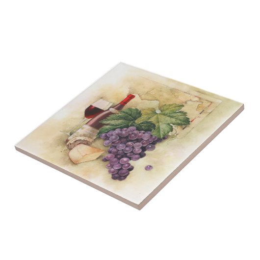 Wein und Käse Fliese (Seite)