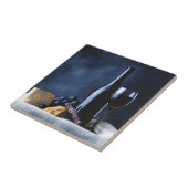 Wein-und Käse-Fliese Trivet Fliese (Seite)