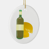 Wein und Käse Keramik Ornament (Rechts)