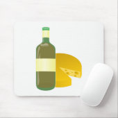 Wein und Käse Mousepad (Mit Mouse)