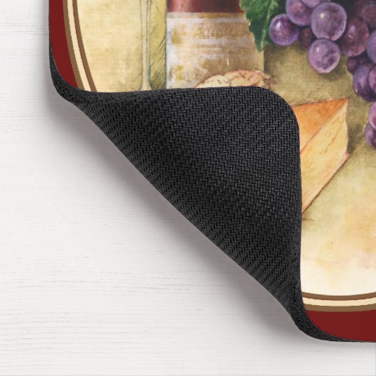 Wein und Käse Mousepad (Ecke)