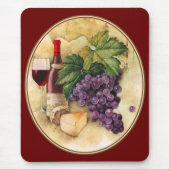 Wein und Käse Mousepad (Vorne)