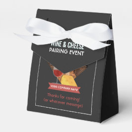 Wein und Käse Pairing Event hinzufügen Foto und Lo Geschenkschachtel