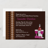 Wein und Käse Party 12x18 Einladung (Vorne/Hinten)